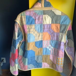 Jess Meany handmade coat made from vintage quilt sourced in California.